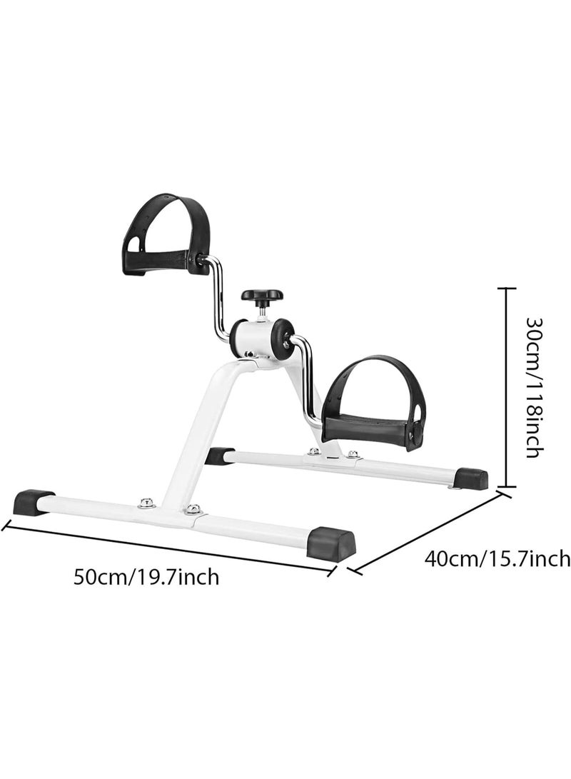 DubaiGallery Adjustable Mini Pedal Exerciser for Arms Legs, Portable Under Desk Exercise Bike for Seniors Physiotherapy and Daily Fitness - Image 2